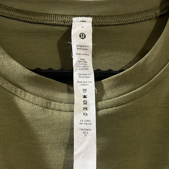 Lululemon Cotton Wrap-Front T-Shirt Dress - Picture 5 of 6